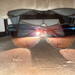 Michael Kors Red and Brown Gradient Sunglasses